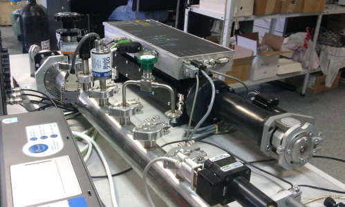 Experimental set-up of tunable CO2-laser